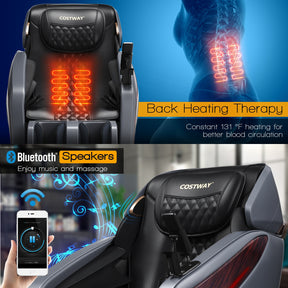 Enjoyment 05 - 3D SL Track Thai Stretch Zero Gravity Full Body Massage Chair Recliner-Black